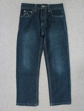 UE03449  COOPER DENIM  STRAIGHT LEG JEANS YOUTH sz10 msr 24"x24" DARK BLUE