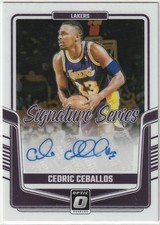 Panini 2024-25 Donruss Optic Cedric Ceballos #SS-CED Auto Lakers Slam Dunk Champ