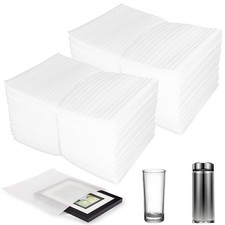 100 Pack 6''x10'' Cushion Foam Pouches, Moving Supplies for Dishes, Packing F...