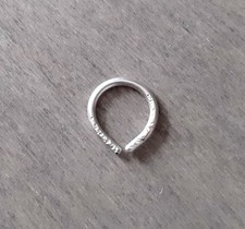 Teardrop hoop earrings for piercings in solid sterling silver 925