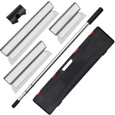Uimoso Skimming Blade Set Putty Knife Combo 10/24/32in Drywall Tool with Handle