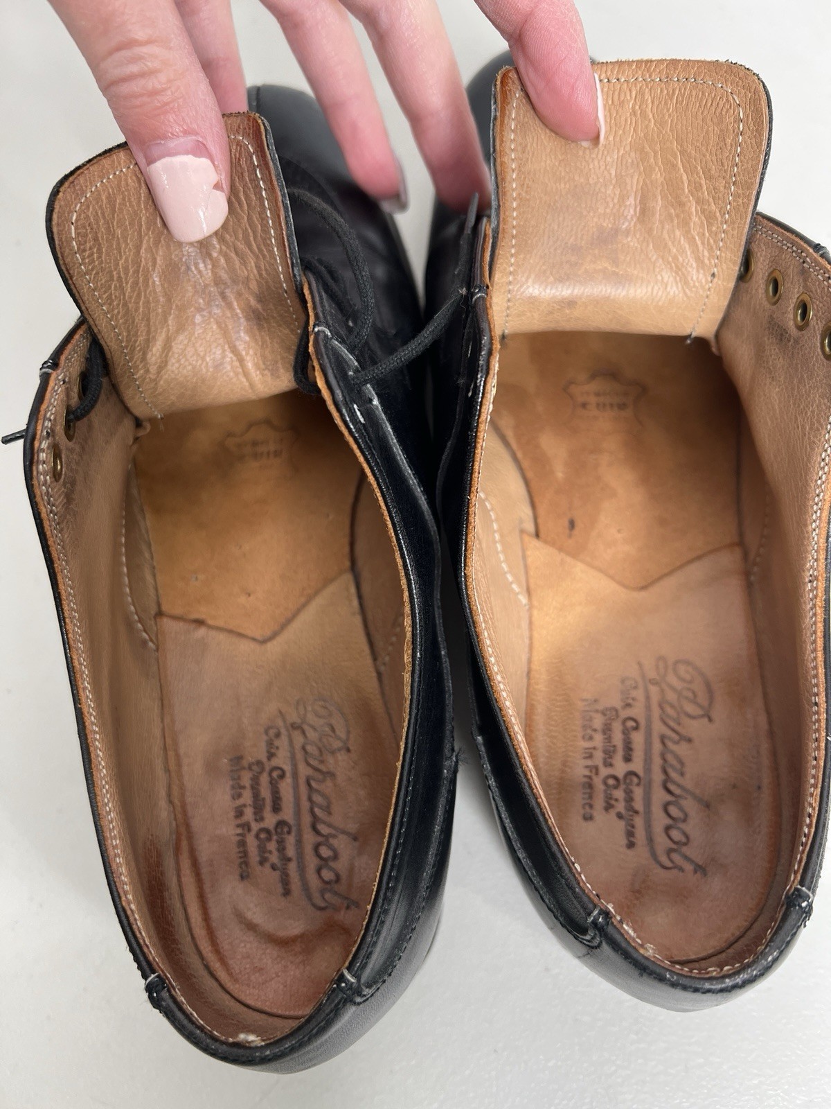 Paraboot Split Toe Derby Black Leather Women’s La… - image 3