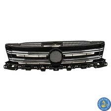 2011-2016 Front Main Grille With Chrome Moulding Black Fits Volkswagen Tiguan