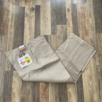 Ben Davis Gorilla Cut Light Brown Work Pants Made In USA 44x 30