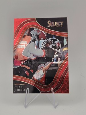 2022 Panini Select Draft Picks - Field Level Chad Johnson #164 Red Lazer Prizm