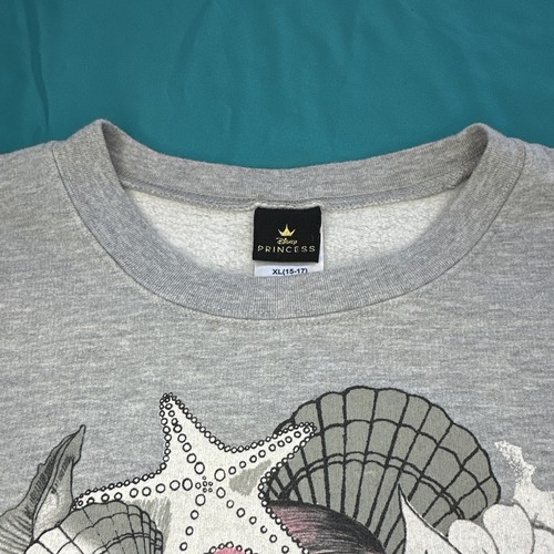 Disney Princesa Ariel La Sirenita Gris Sudadera Juniors Talla XL (15/17) - Imagen 5 de 8