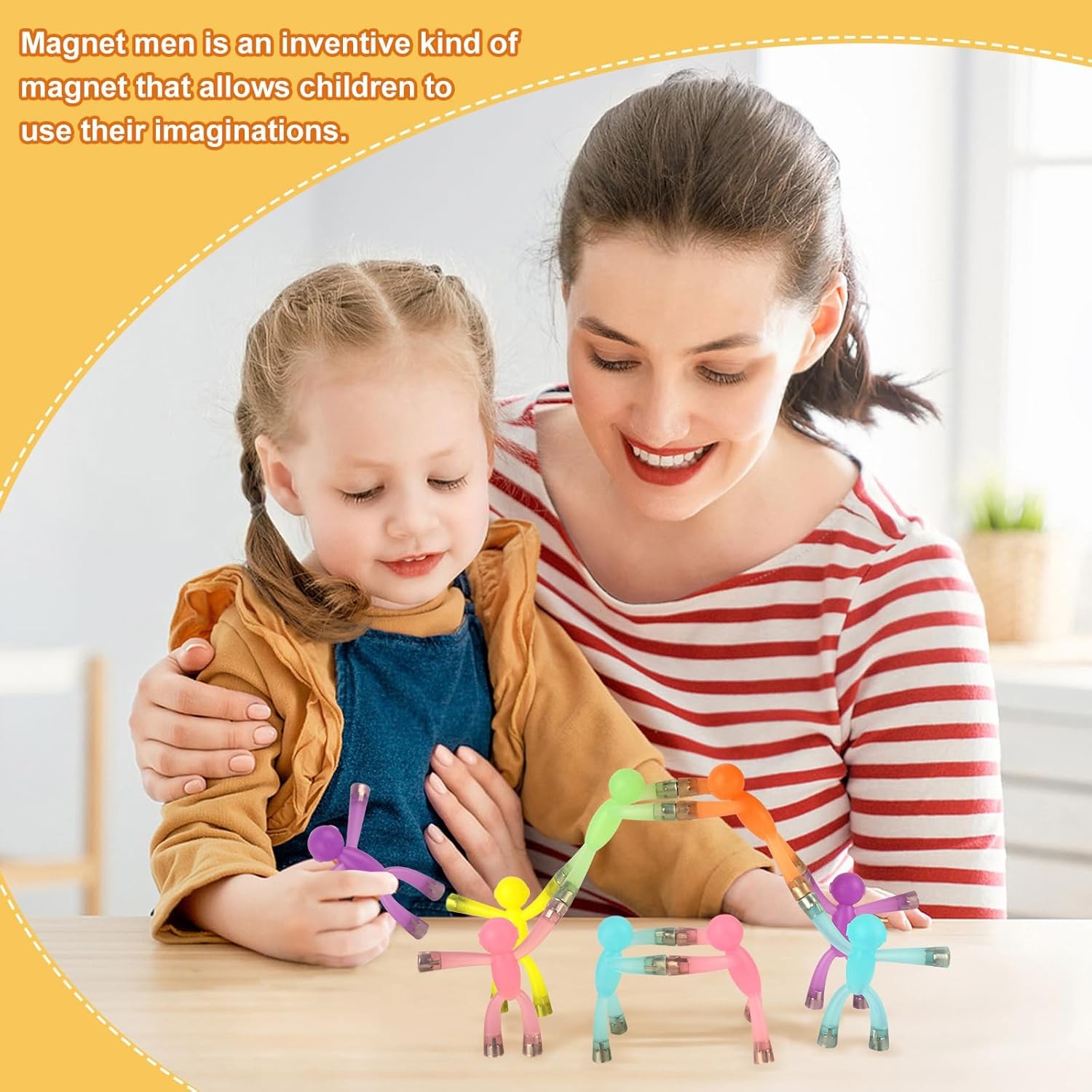 6pcs Magnetic Toys,People Figures for Kids, Adults Kids Gifts, Magnetic Men for 