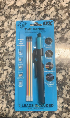 OX Tools Carpenter Pencils Pro Tuff Carbon Marking Pencil Mechanical Constructio