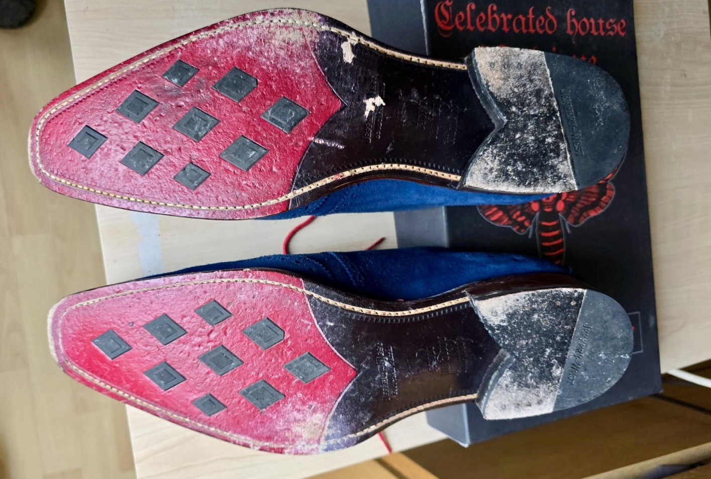 Jeffrey West Ice Truck Blue "Dexter SuedeShoes" Size 11 image 4