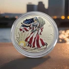 ⚡️1999 Painted Colorized American Eagle Type 1 /Dollar 1 oz. Fine Silver