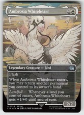 mtg final fantasy ambrosia whiteheart Magic The Gathering - Universes Beyond - Ambrosia Whiteheart gets +1/+0 until end of turn. Ambrosia Whiteheart