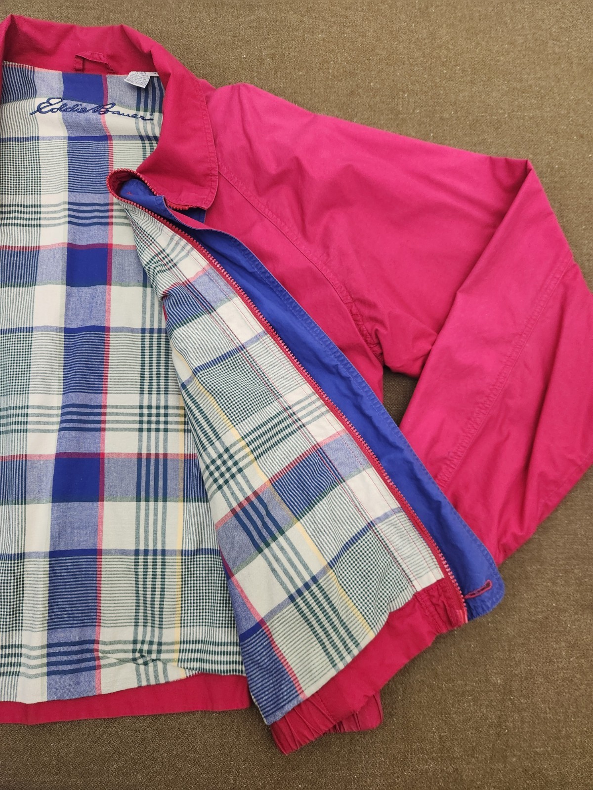 Eddie Bauer Pink Basic Jacket Button Full Zip Poc… - image 4