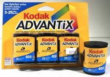 4 Rolls Kodak Advantix 400 Color Print Film APS   25 exposures Each   Exp 2001