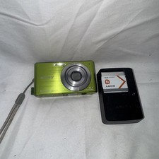 Sony Cyber-shot DSC-W530 14.1MP Digital Camera - Lime Green - Charger Batt