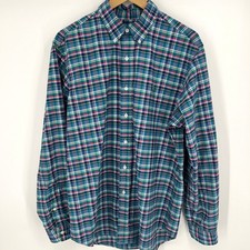 Ralph Lauren Classic Fit Mens Plaid 100 Cotton Button Down Shirt Size L
