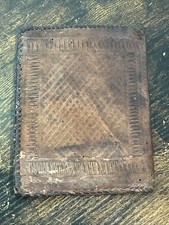 Antique 1850's Handcrafted Men's Leather Wallet POOR CONDITION Collectible