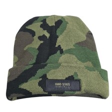 Nike College Ohio State Buckeyes Cuffed Camo Knit Hat Beanie DM9336-222 OSFM NEW