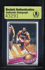 BAS 1979-80 Topps Lionel Hollins #129 Authentic Auto 3c7