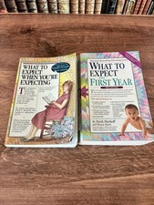 What to Expect When You're Expecting And First Year 2 Book Lot Bundle