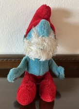 Vintage 1979 Papa Smurf Plush 10 Wallace Berrie Co Inc Stuffed Animal Smurf
