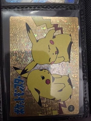 1999 Vintage Pocket Monsters Vending Prism - Pikachu & Pikachu Clone Slap #304