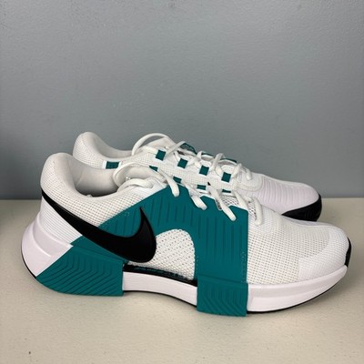 Nike GP Challenge 1 HC Tennis Shoes White Radiant Emerald FB3147 104 Men's Sz 9
