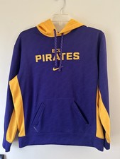 East Carolina Pirates Hoodie Men Large Purple Nike Therma Fit Pullover ECU 