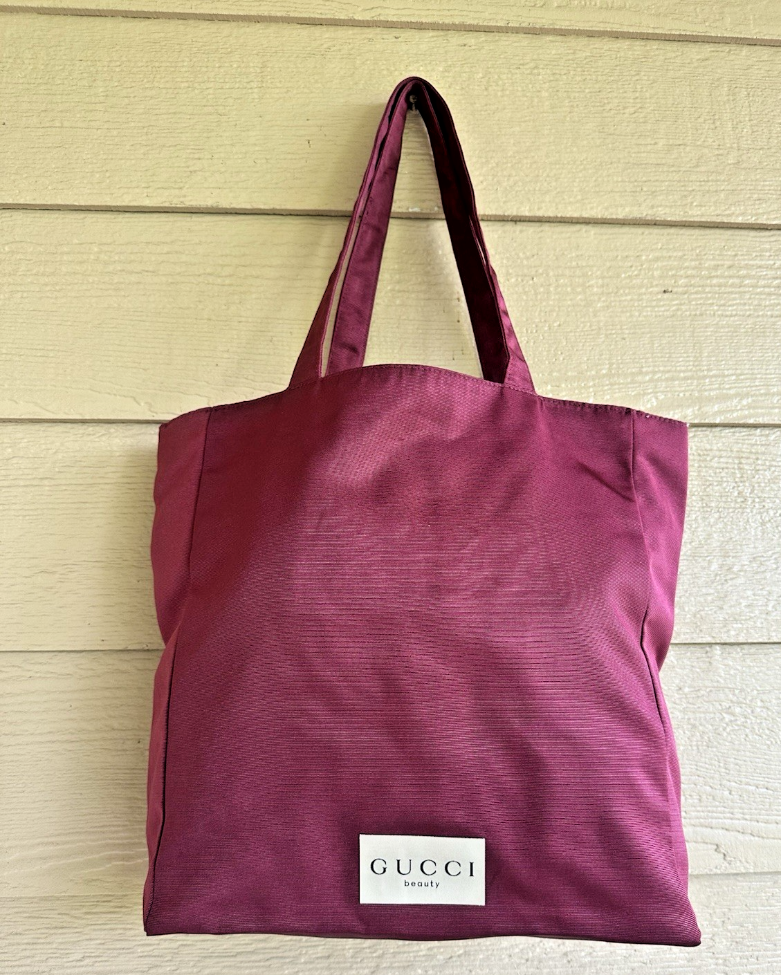 Gucci Beauty Large Burgundy Tote Carry Bag for Women  
