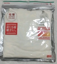 Uniqlo HEATTECH Extra Warm Crew Neck long-sleeve t-shirt in white size S