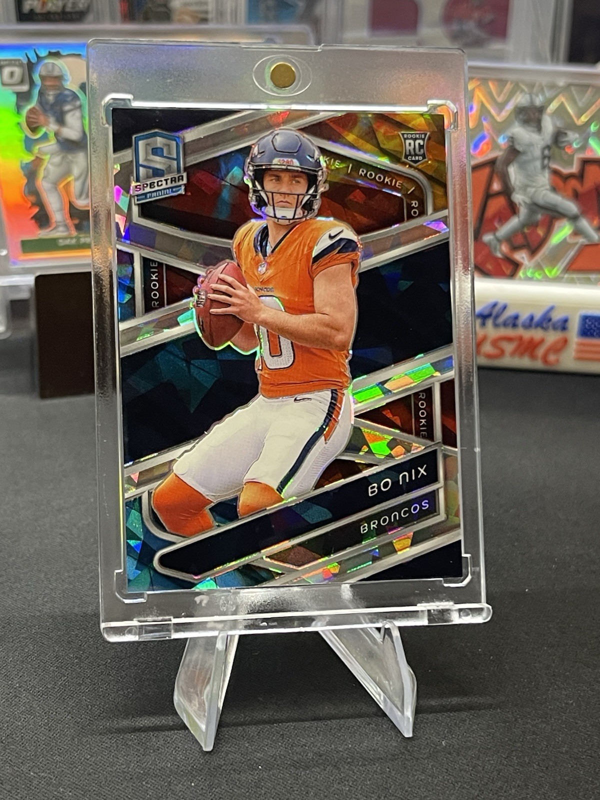 2024 Panini Spectra - Rookies Bo Nix #114 Astral Prizm /40 (RC)
