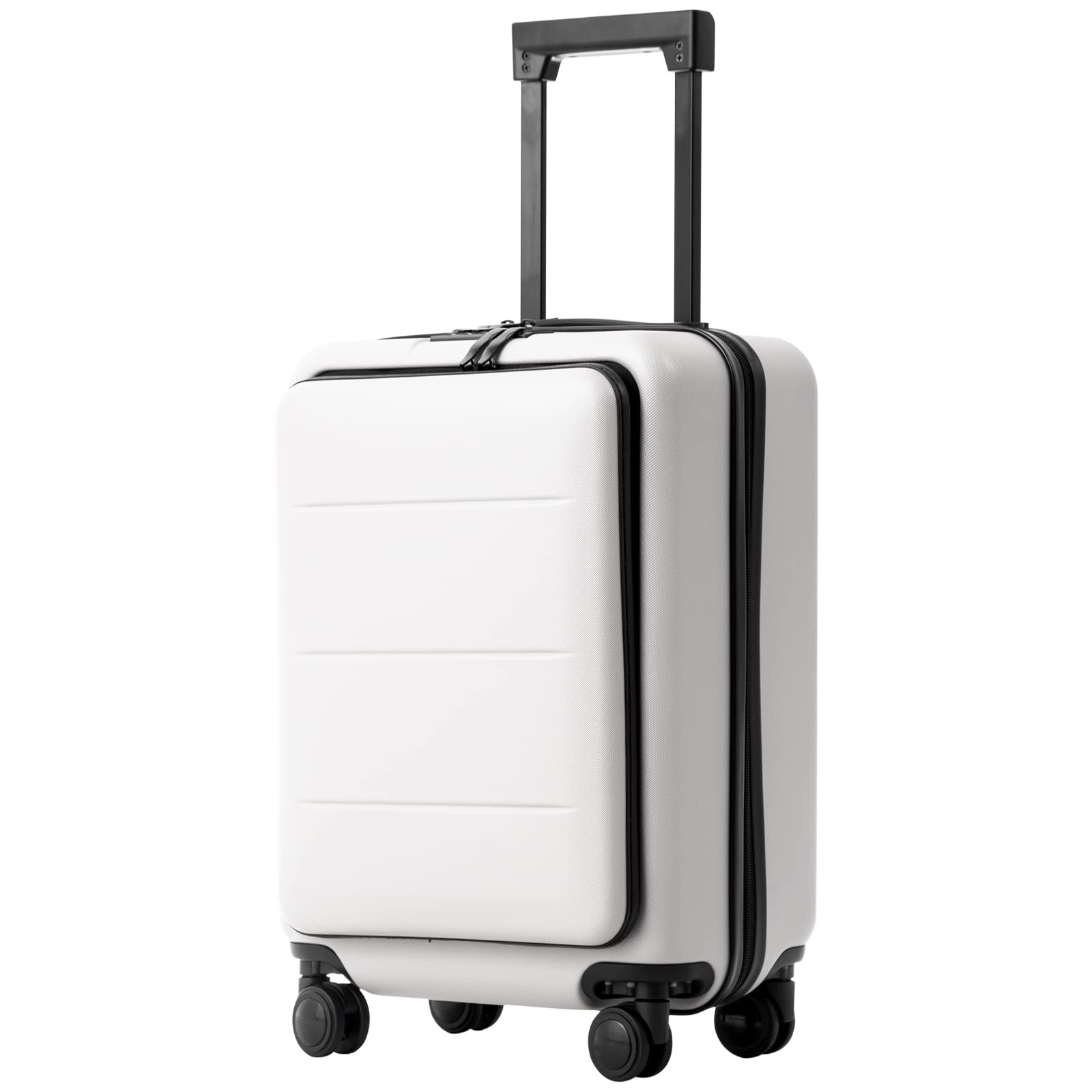 Suitcase Piece Carry On Compartment(white, 20in) U1