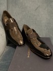 Moreschische Zeremonie Halbschuhe, Hochzeitsschuh, Theater, Party in schwarzem Lack