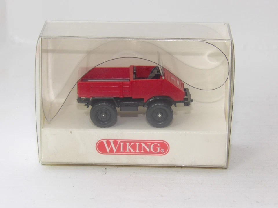 Wiking 1:87 Werbemodell - Unimog 411 rot - Unimog 7 - OVP
