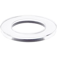 Plymor Clear Acrylic Sphere Thin Display Holder Stand, 0.25" H x 2.5" W