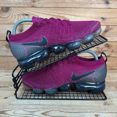 Nike Turnschuhe Damen Größe UK 6 Air VaporMax Flyknit 2 Fuchsia Lila Laufschuhe