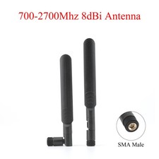2/4PCS Router WiFi Antenna 3G 4G 12dBi SMA Male 700-2700Mhz For ASUS Router