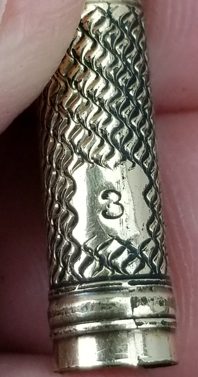 14k gold Antique Edward Todd & Co. A No. 3 Dip Pen Nib