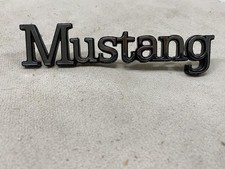 Ford Oem Mustang Script Emblem Side Fender Badge Silver Zinc Alloy Trim Car