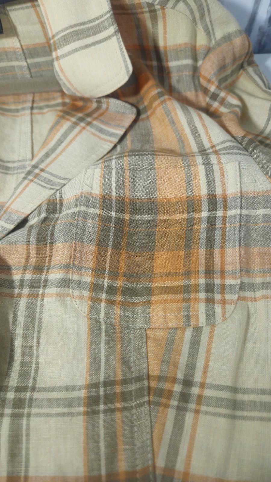 Kasper Plaid, Collared, Button Down Jacket with C… - image 7