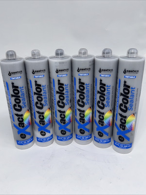 Sashco eXact color 9.5 Oz. Lite Gray Acrylic Latex Caulk 6 Pack