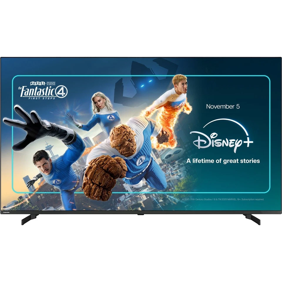 Toshiba 70QF5D53DB 70 Inch QLED 4K Ultra HD Smart TV Bluetooth WiFi