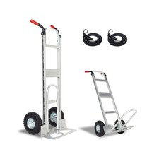 Aluminum Hand Truck Dolly Cart with 10" Pneumatic Tire,Hand Trucks Heavy Duty...