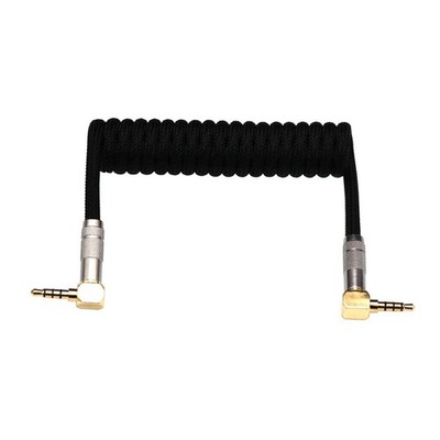 3.5mm TRRS to TRRS Spring Coiled Cable for Split Mechanical Keyboard RODE Sc7...