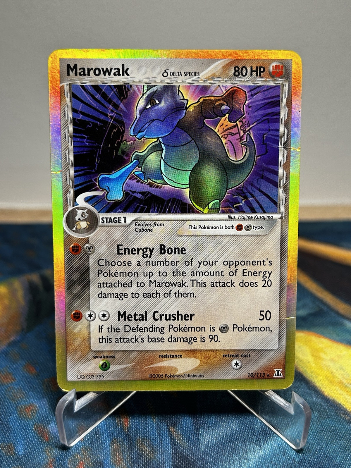 Marowak Delta Species 10/113 Pokemon TCG Holo Foil Rare Card Played HP