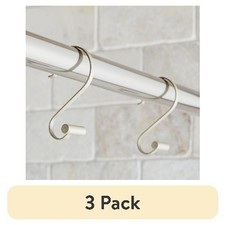  3 pack Better Homes  Gardens S-Shape Rustproof Stainless Steel Shower Hooks