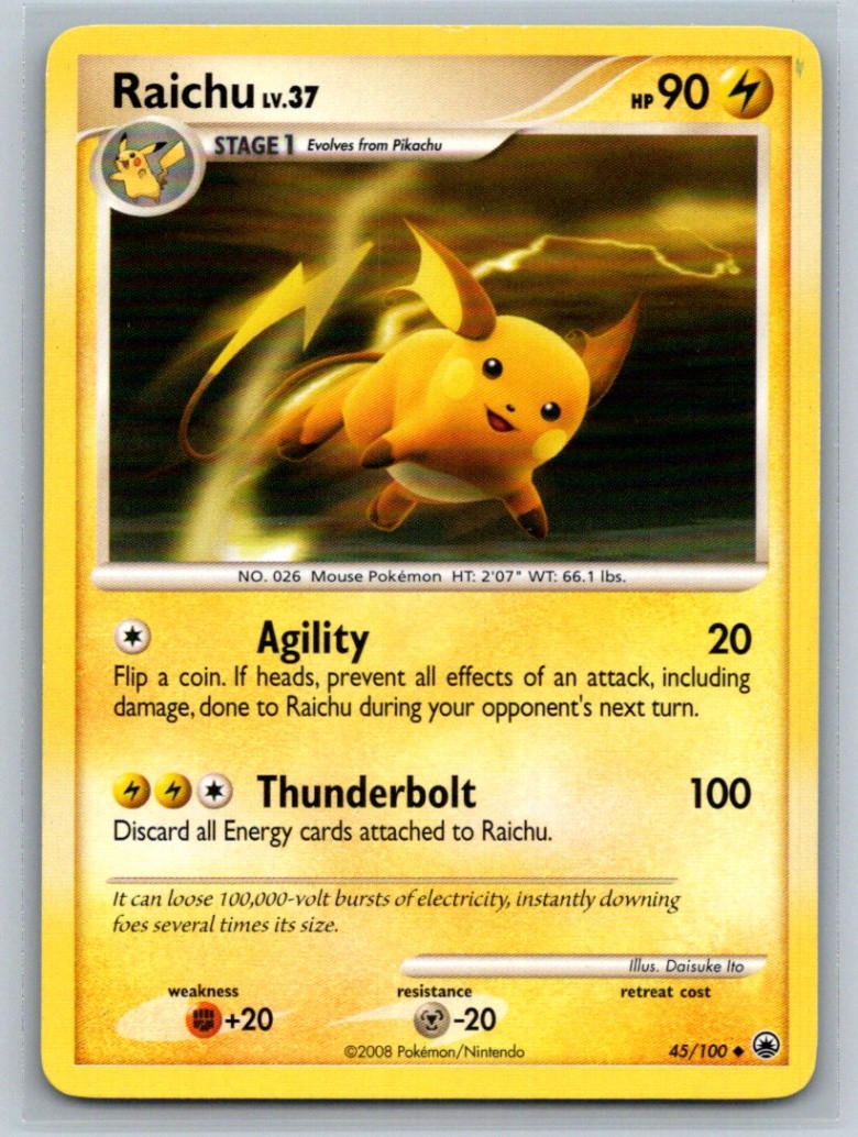 Raichu Uncommon Majestic Dawn 45/100 NM