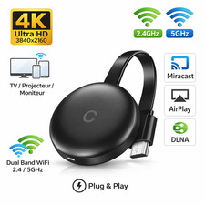 Dongle HDMI 4K WiFi 2.4/5GHz Miracast AirPlay DLNA TV Projecteur