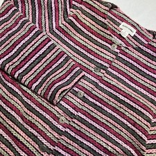 Alfred Dunner Striped Blazer Jacket Size 16 Grandma Retro