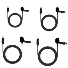 Professional Lavalier Mic Lapel Clip On Microphone Type C Connectors Charging
