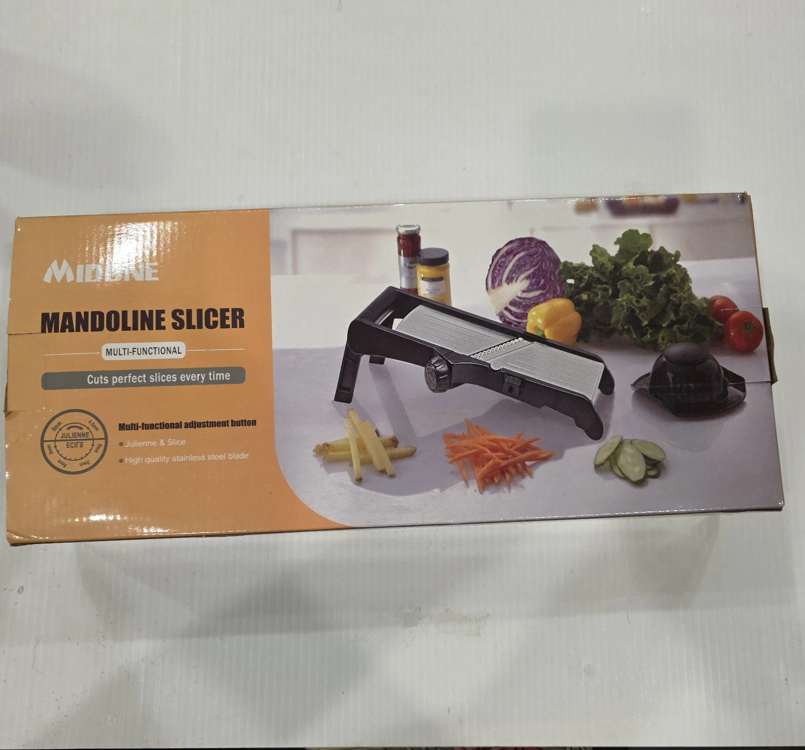 7-in-1 Stainless Steel Mandoline Vegetable Food Slicer for Kitchen, Adjustable